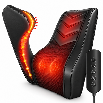 16-Node Heated Shiatsu Neck Massager – Back, Neck, Shoulder & Lumbar Massage, Electric Muscle Relaxation