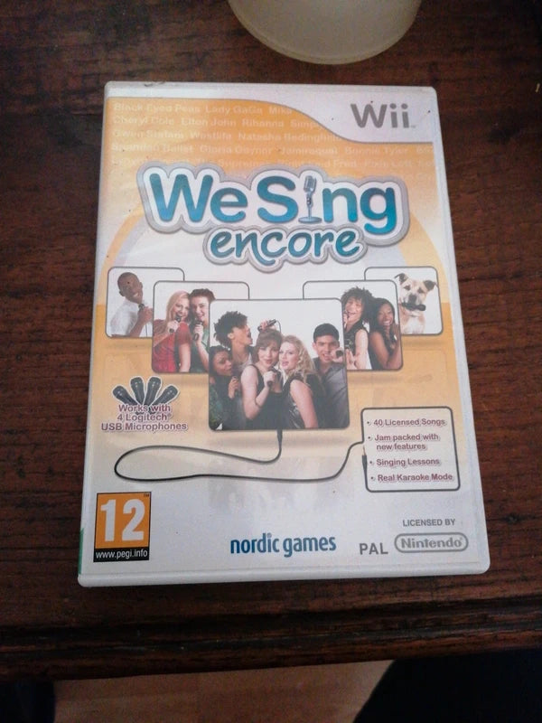 Jeu wii, We sing encore