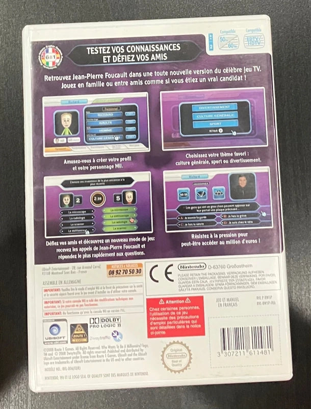 Jeux vidéo Qui veut gagner des millions Wii