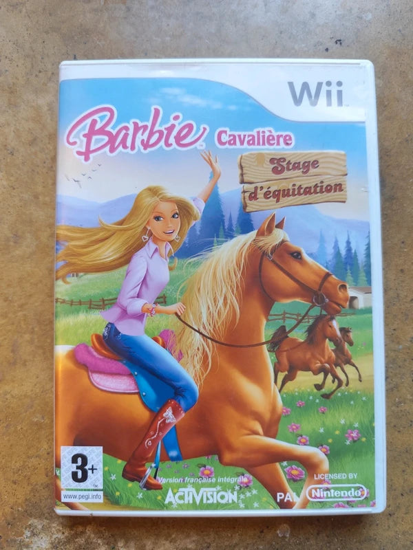 Barbie cavalière - stage d'équitation jeu wii