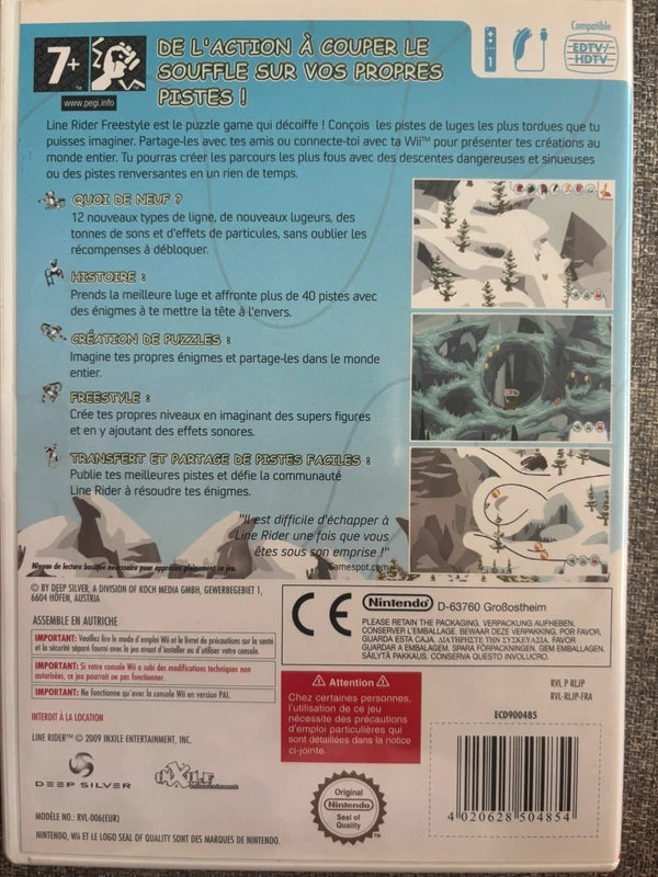 Jeux de Wii - Line Rider Freestyle - 7 ans et +