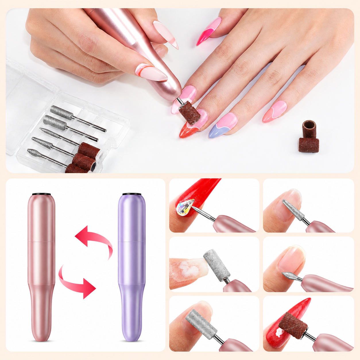 Kit Vernis Semi-Permanent 38 Pièces – Lampe UV LED, 22 Couleurs Gel, Ponceuse Électrique & Accessoires Manucure
