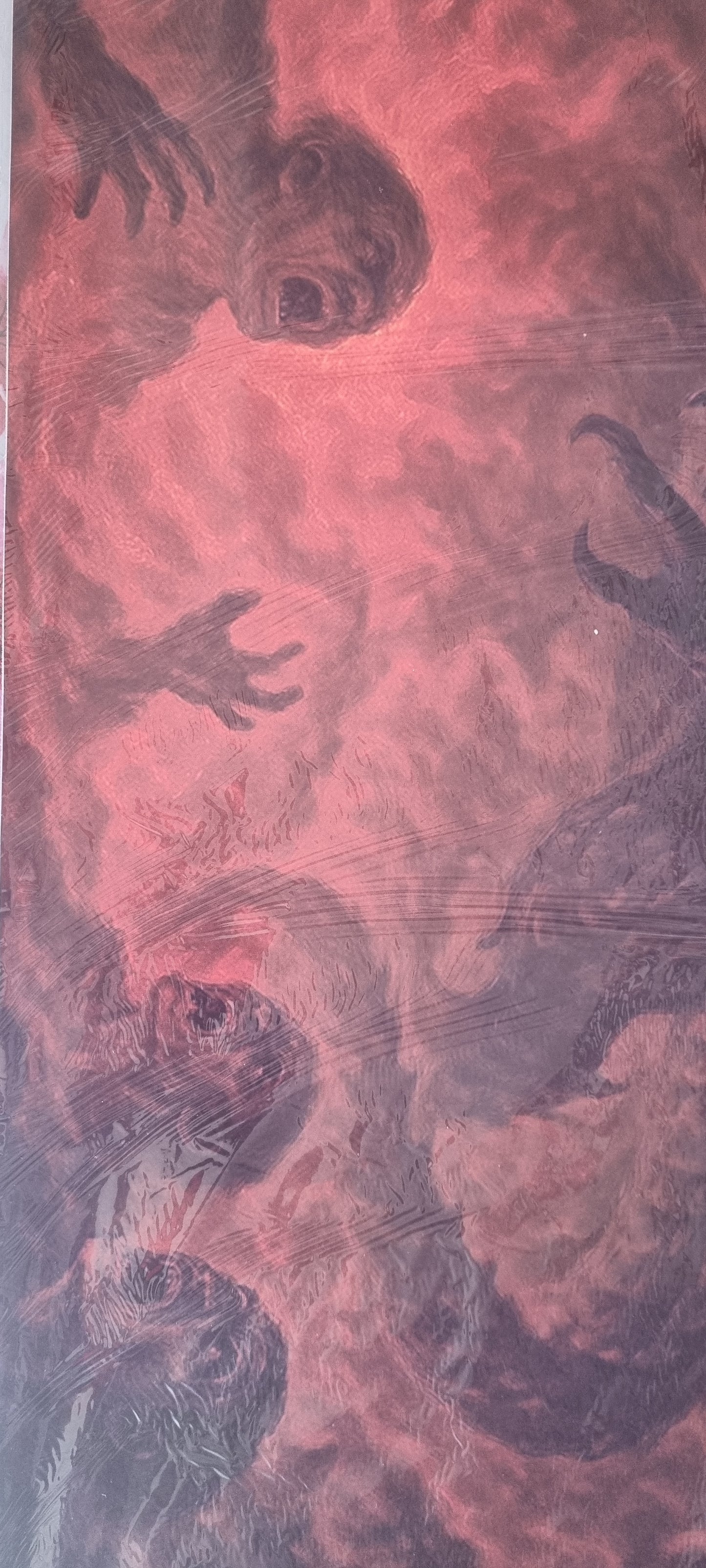 Stickers muraux PYODRAX – dragon de feu infernal, art fantastique apocalyptique – décoration murale géante 90x60 cm, exclusivité – 8