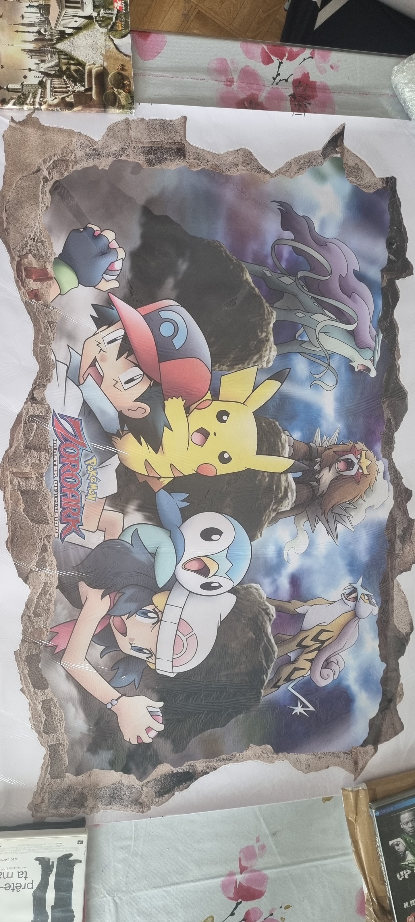 Stickers mural Pokémon Zoroark – Héros en action ! Grand format 90x60 cm – déco murale intense pour fans d’aventure – 8