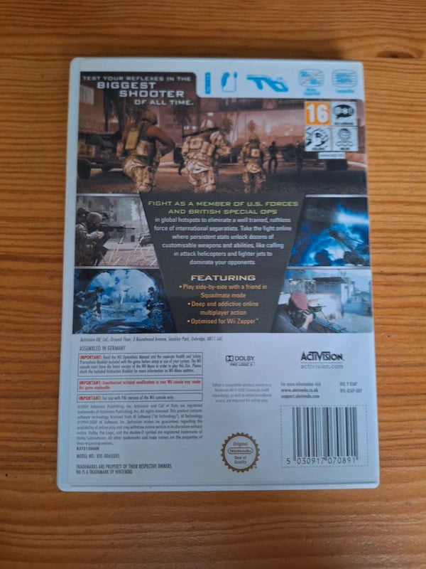 Wii Call of duty