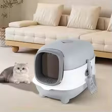 Bac à litière chat XXL dôme