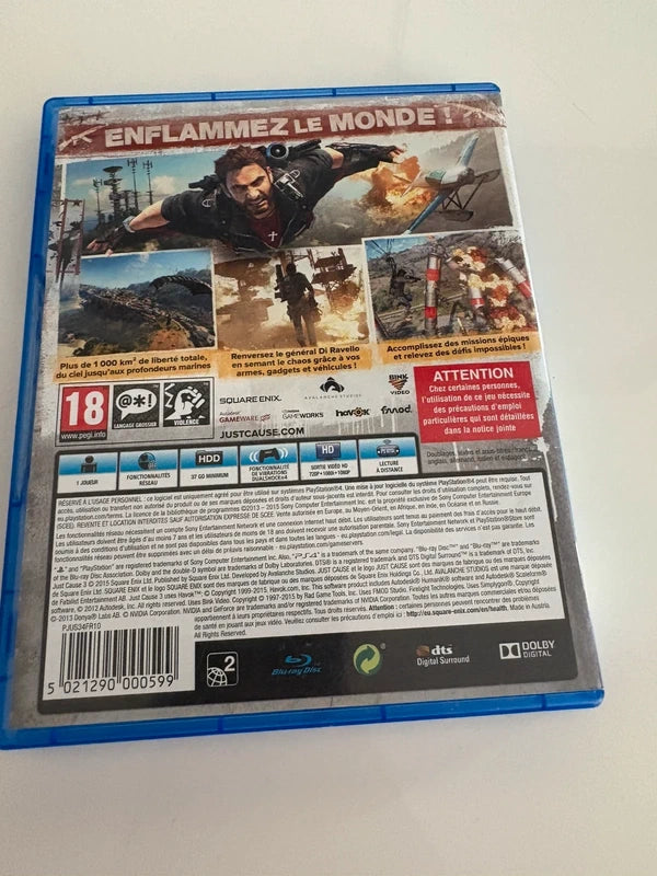 Jeux just cause 3 ps4