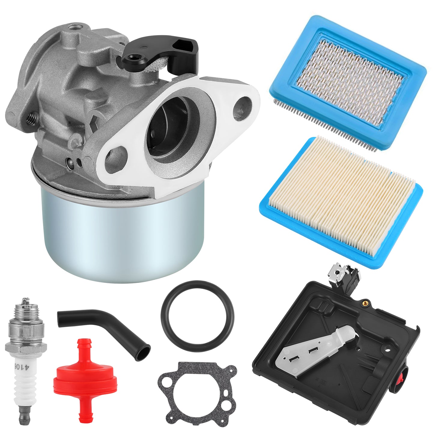 Carburateur pour Tondeuse à Gazon – Kit Carburateur Compatible Moteur Thermique – Pièce de Rechange Entretien Jardin – Installation Facile