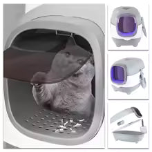 Bac à litière chat XXL dôme