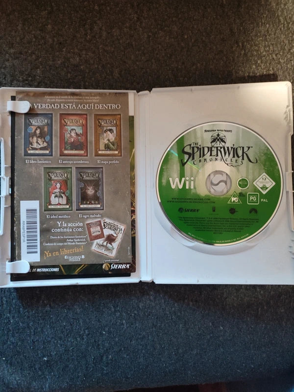 Juego wii Las Crónicas de Spiderwick