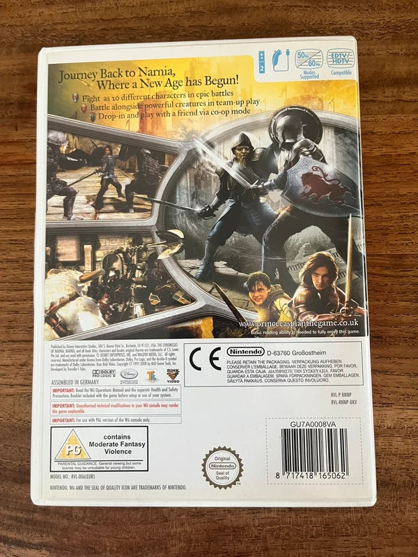 Wii game Narnia Prince Caspian