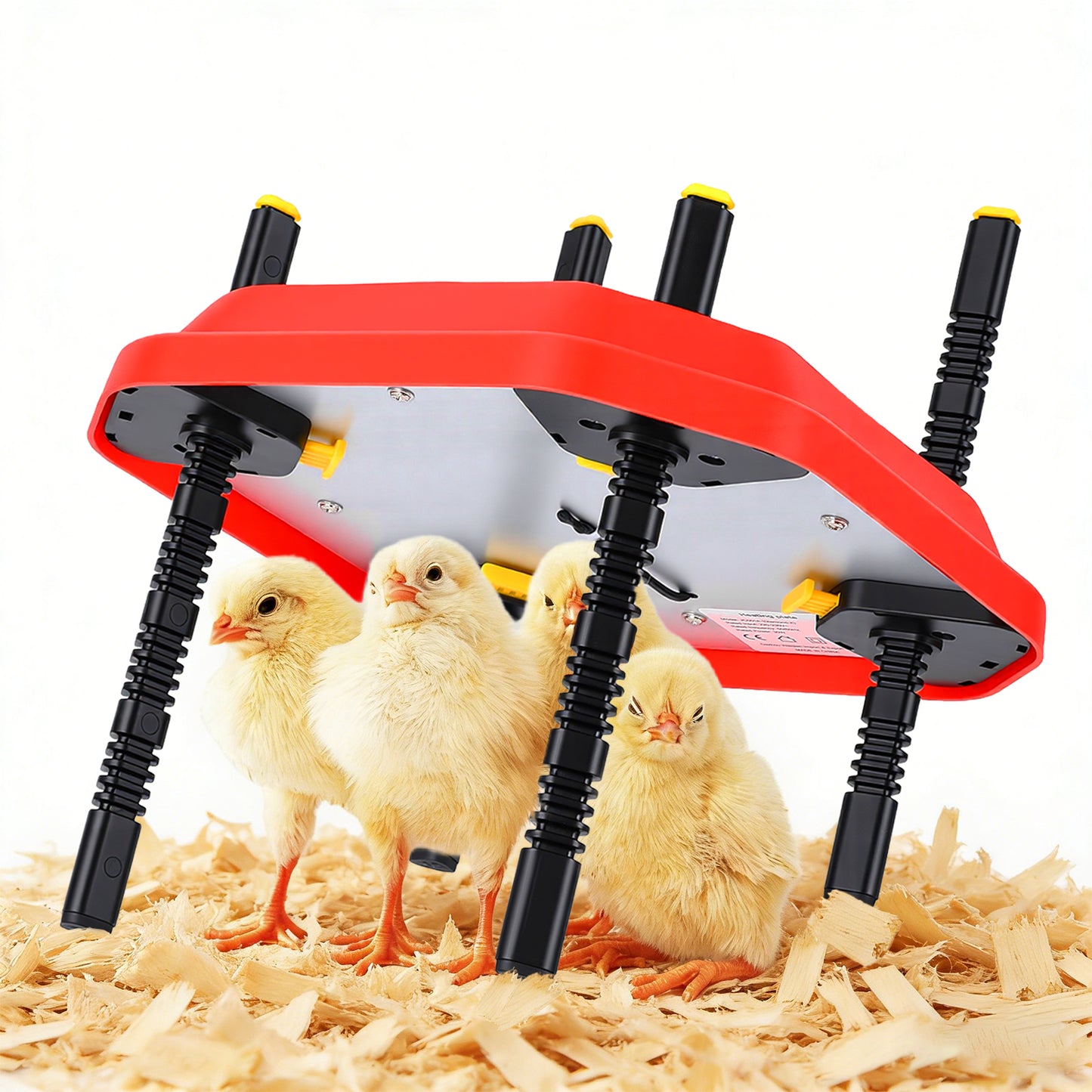 Chauffe-Poussins 30W Réglable – Plaque Chauffante Élevage avec Hauteur et Angle Ajustables