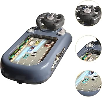 Jeu de Conduite Électronique pour Enfants avec Volant Interactif – Simulateur de Course Automobile – Jeu Éducatif de Réflexes – Cadeau Garçon et Fille