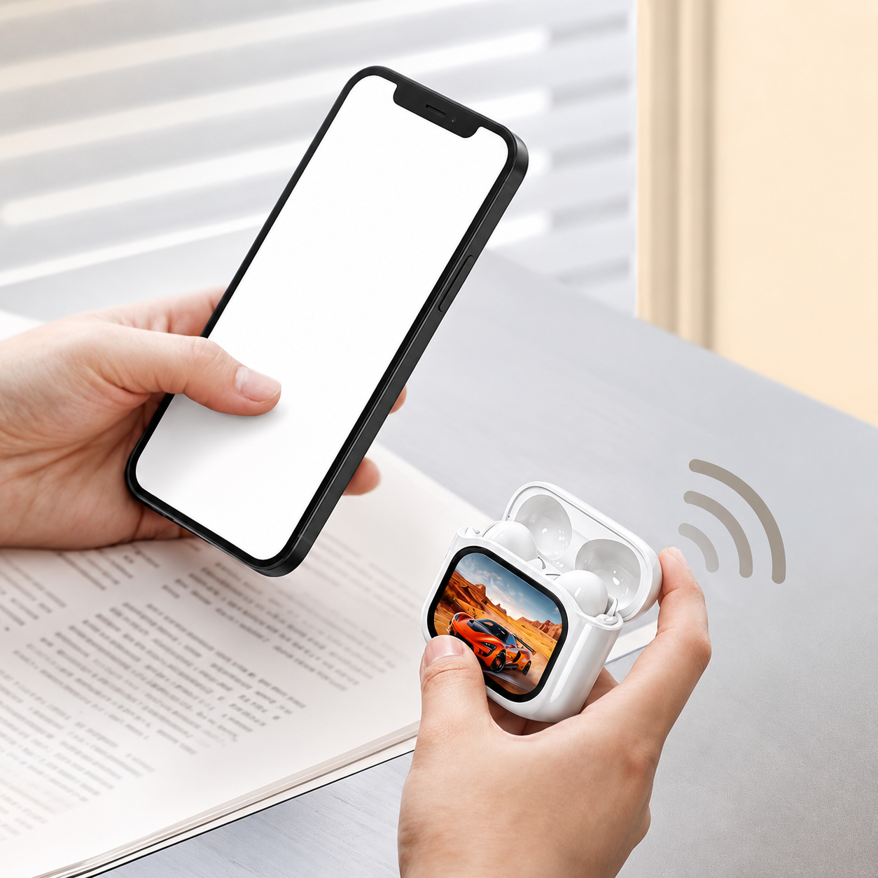 Écouteurs Bluetooth 5.4 Traducteur Vocal IA – 158 Langues – ANC – Écran Tactile – Boîtier Intelligent – Android & iPhone