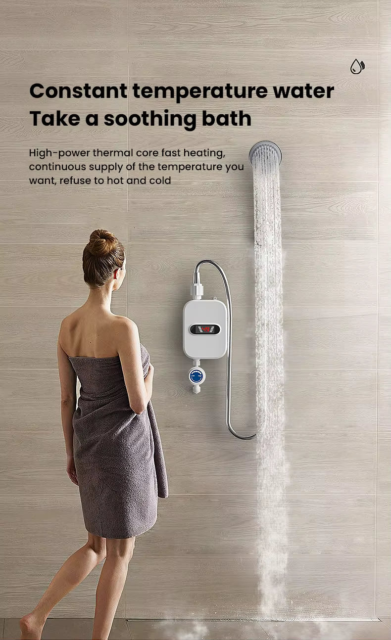 Chauffe-Eau Instantané 3500W – Robinet Chauffant avec Affichage Numérique