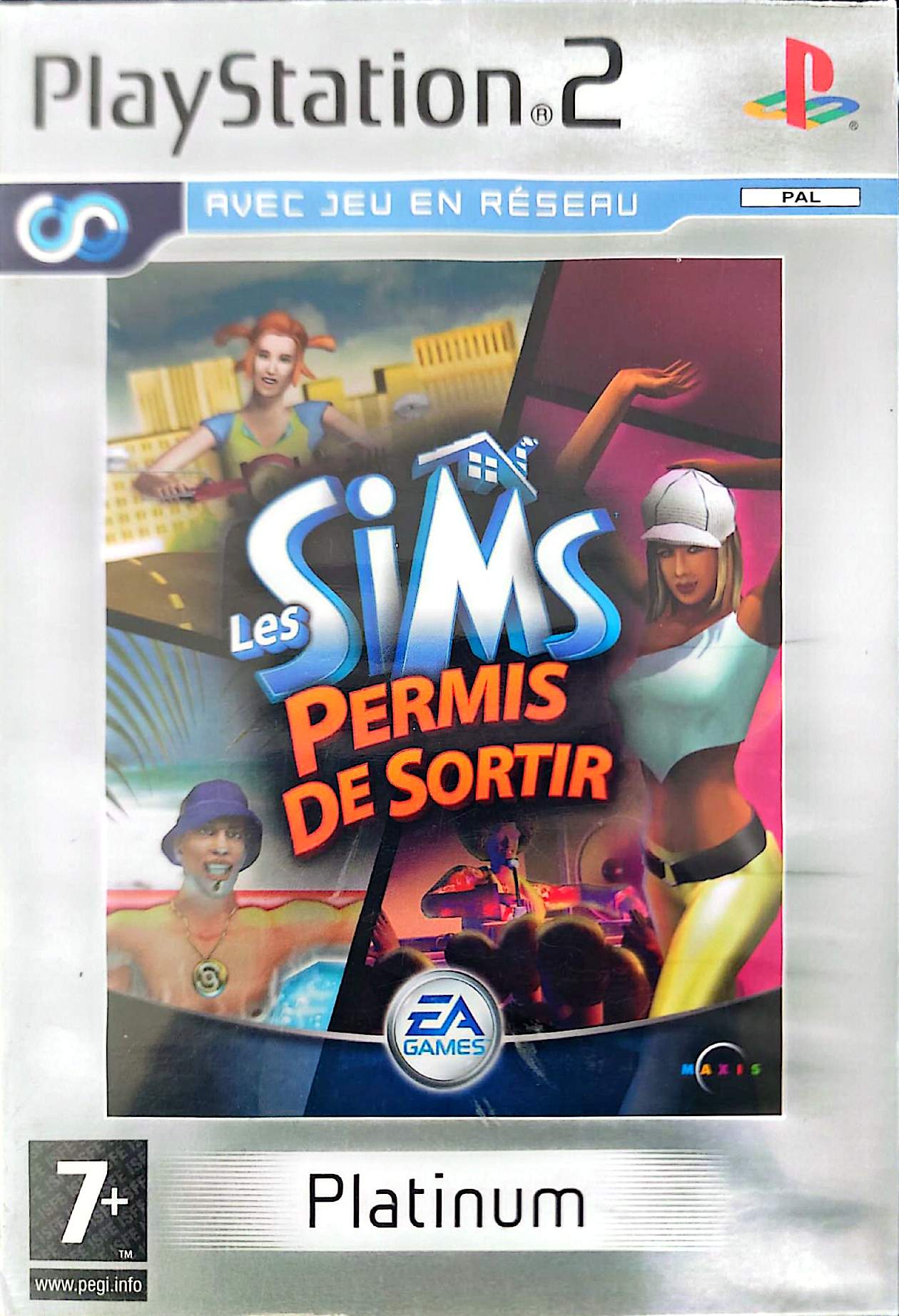 Les Sims Permis de Sortir Platinum PS2 PlayStation 2 PAL Français Jeu de Simulation de Vie