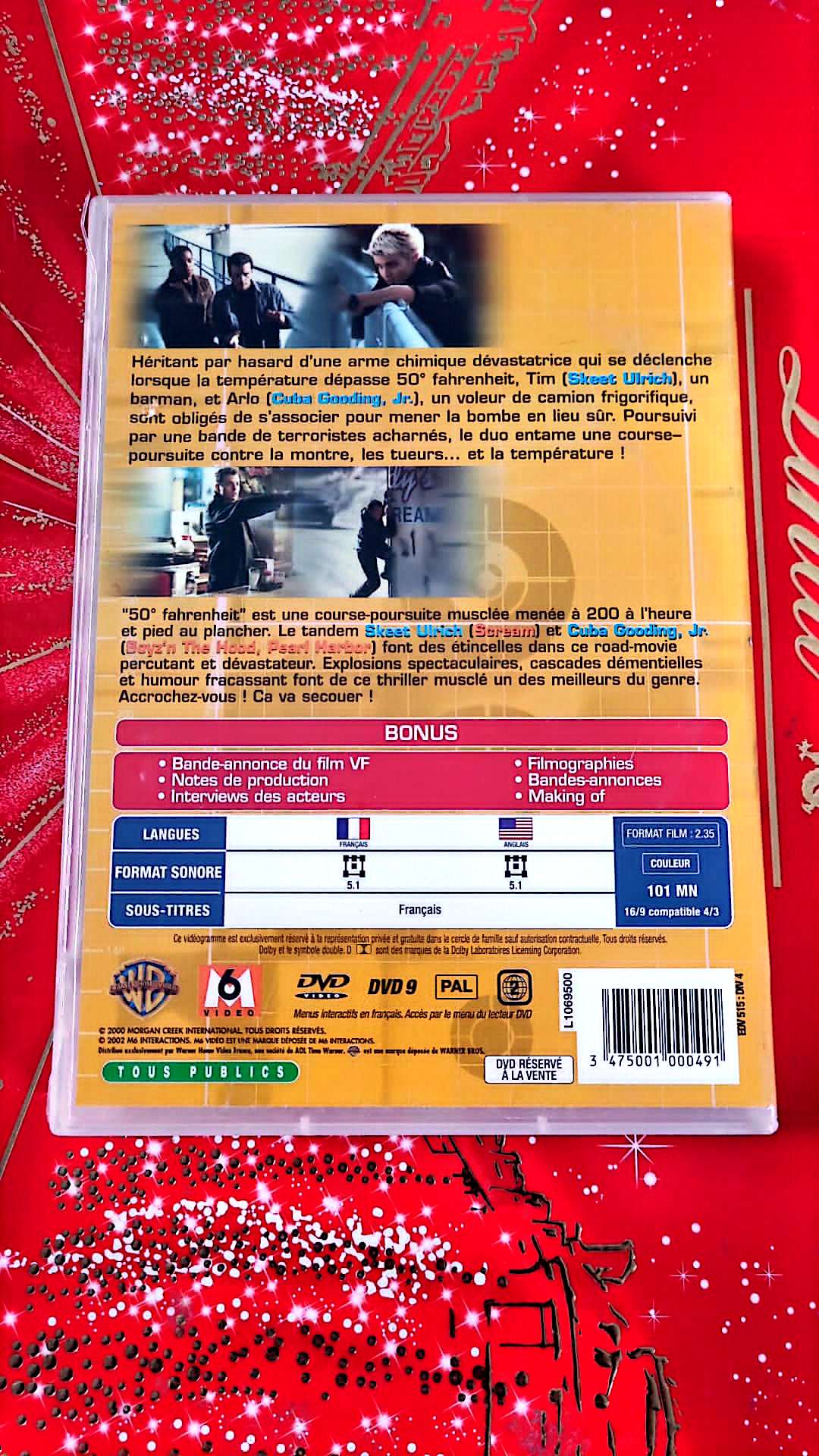 DVD : 50 degrés fahrenheit film