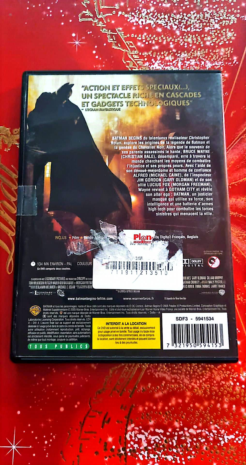 DVD : batman begins en