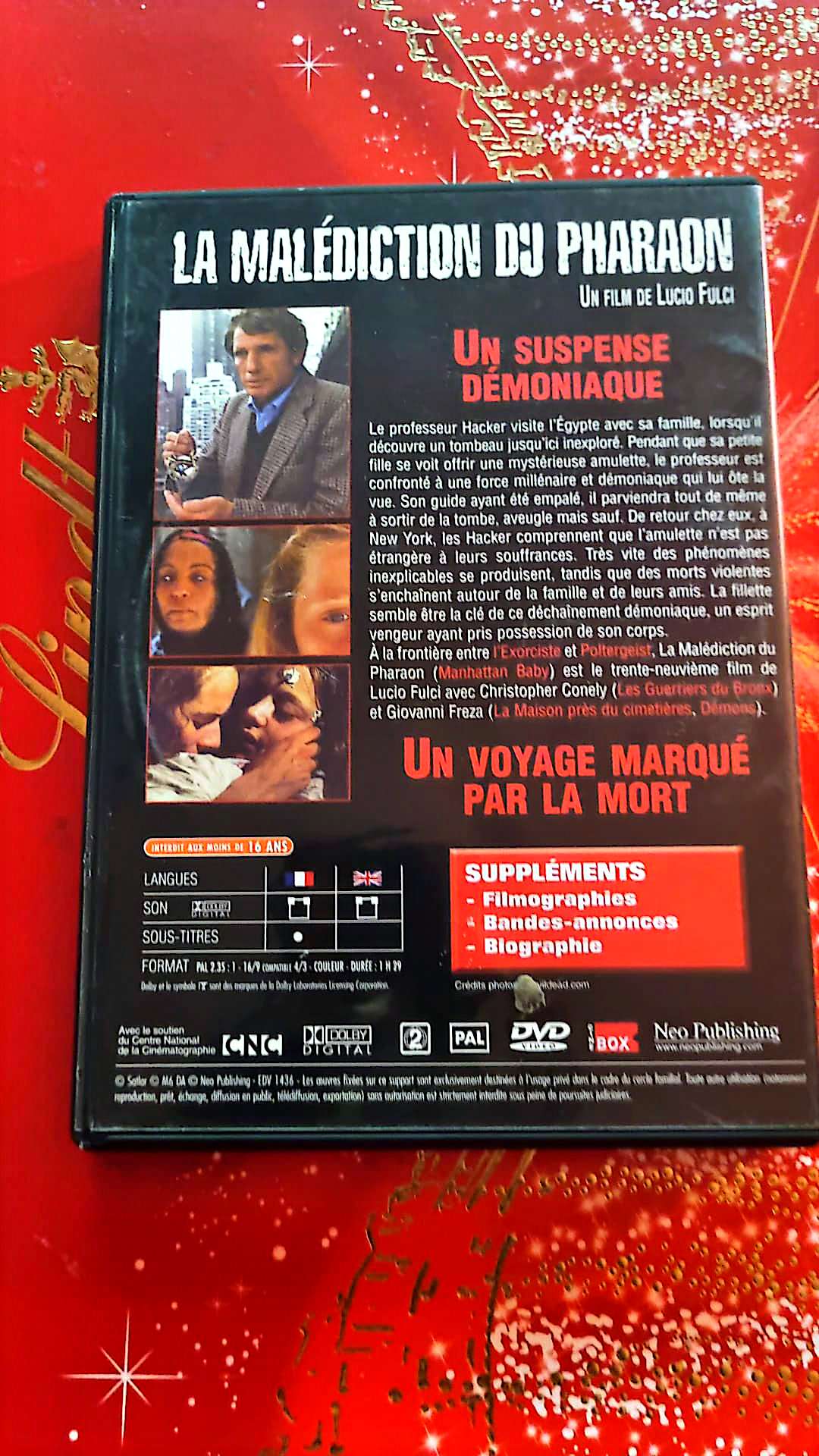 DVD : la malediction du pharaon le film