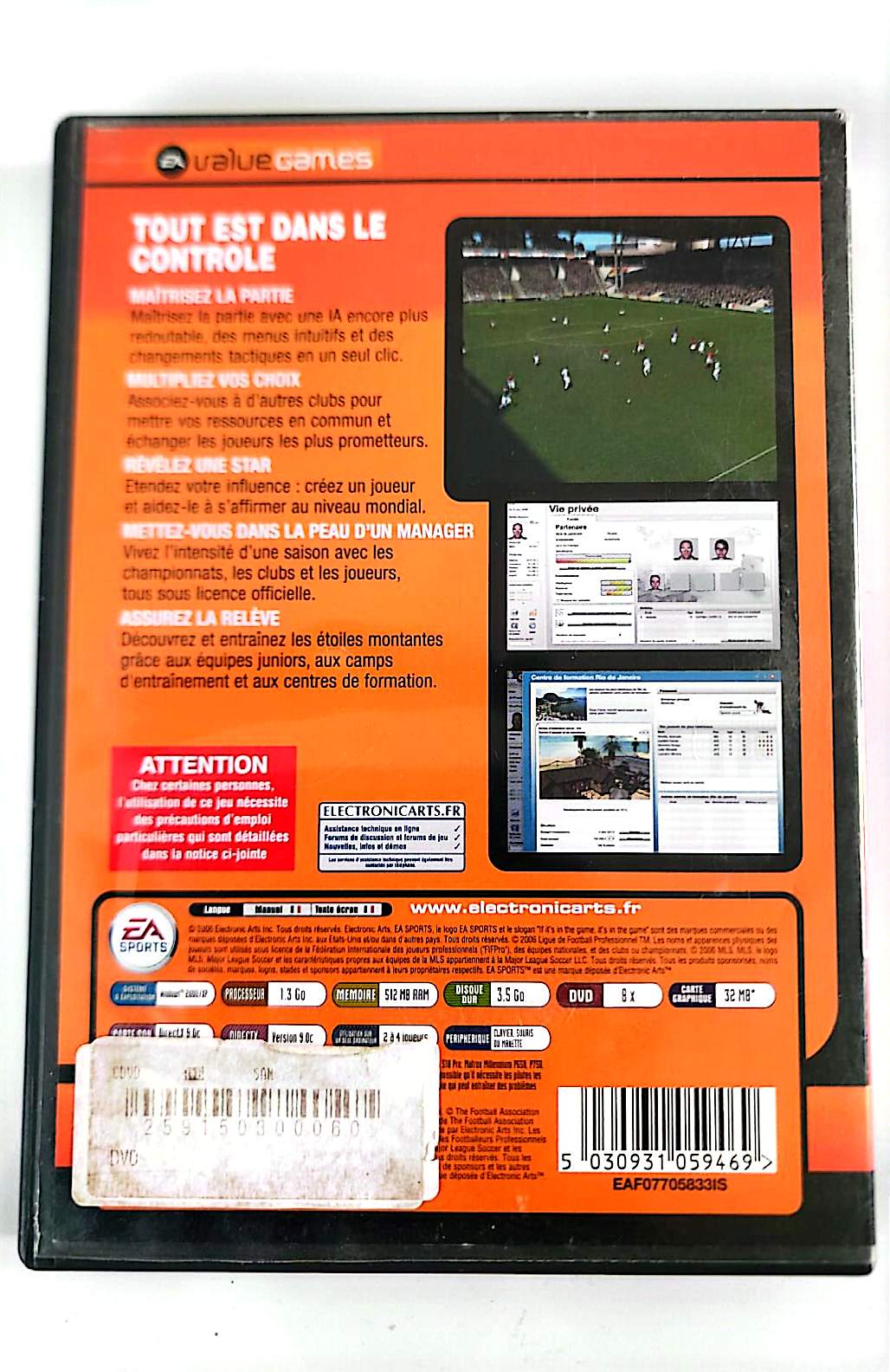 LFP Manager 07 – Jeu PC DVD-ROM | EA Sports | Licence LFP Officielle | Version Française