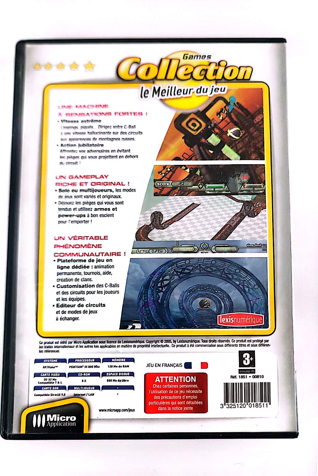 InCrazyBall – Jeu PC CD-ROM | Micro Application | Games Collection | Action Arcade | Version Française