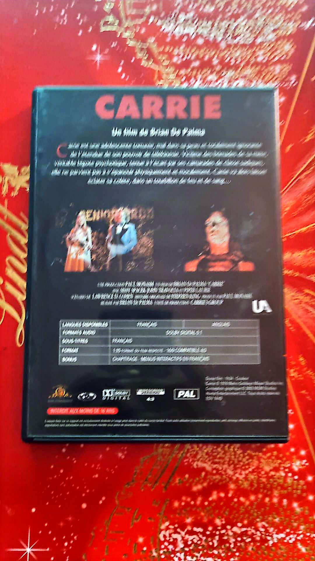 DVD : angoisse carrie