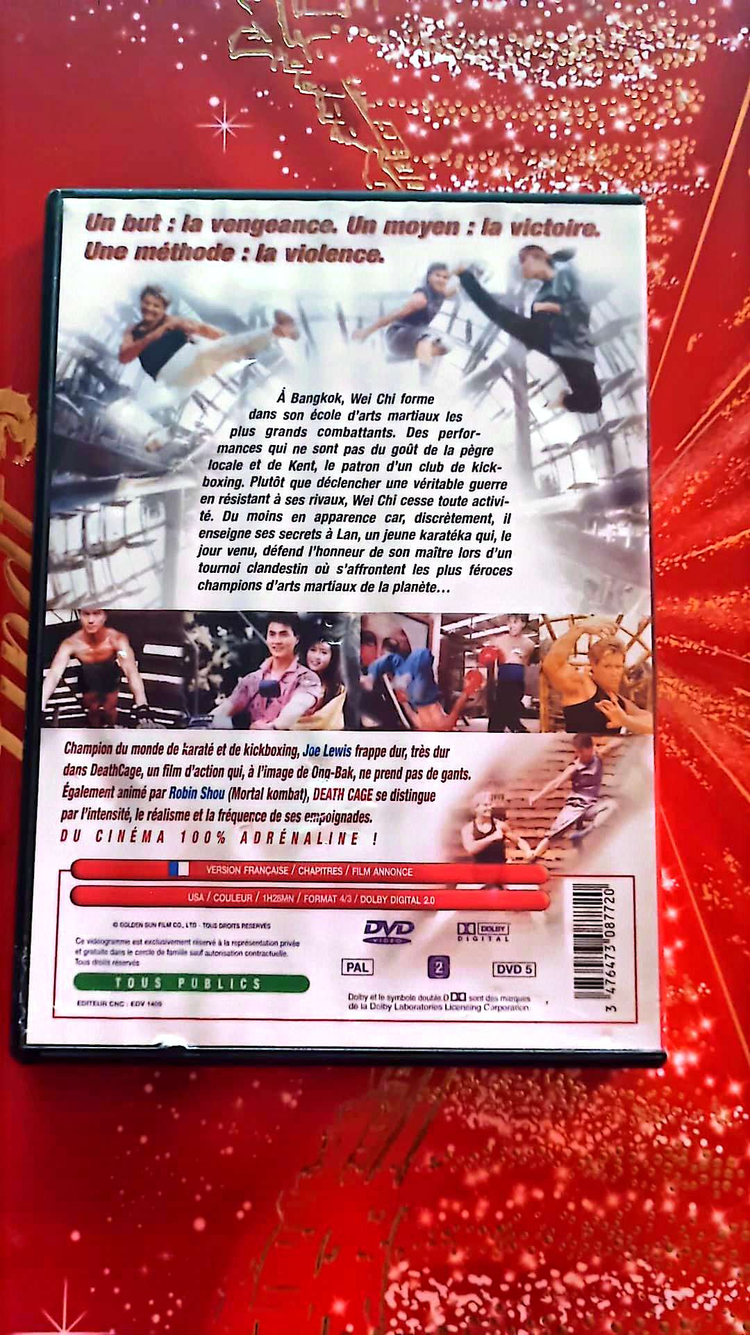 DVD : le maître du kick boxing death cage
