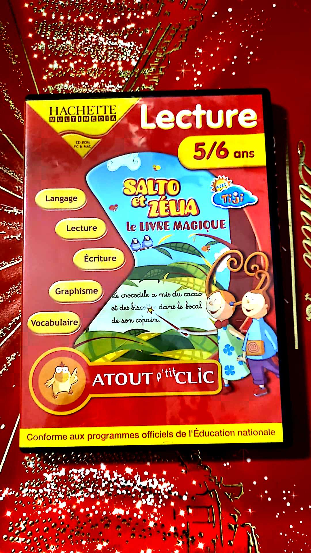 Jeu vidéo PC : hachette multimedia lecture 5/6ans salto et zelia magique atout ptit clic