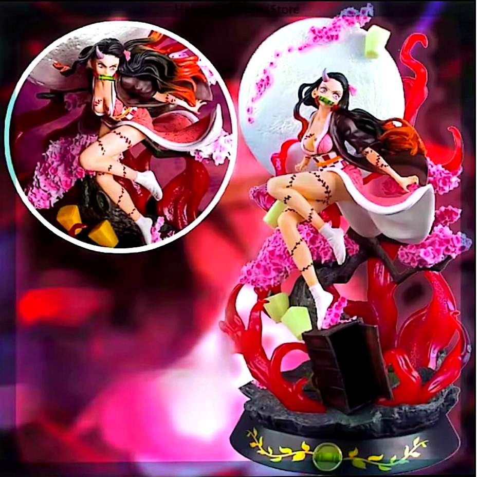 Figurine Nezuko Kamado 30–31 cm – Demon Slayer Kimetsu no Yaiba – Grande statue manga anime décorative