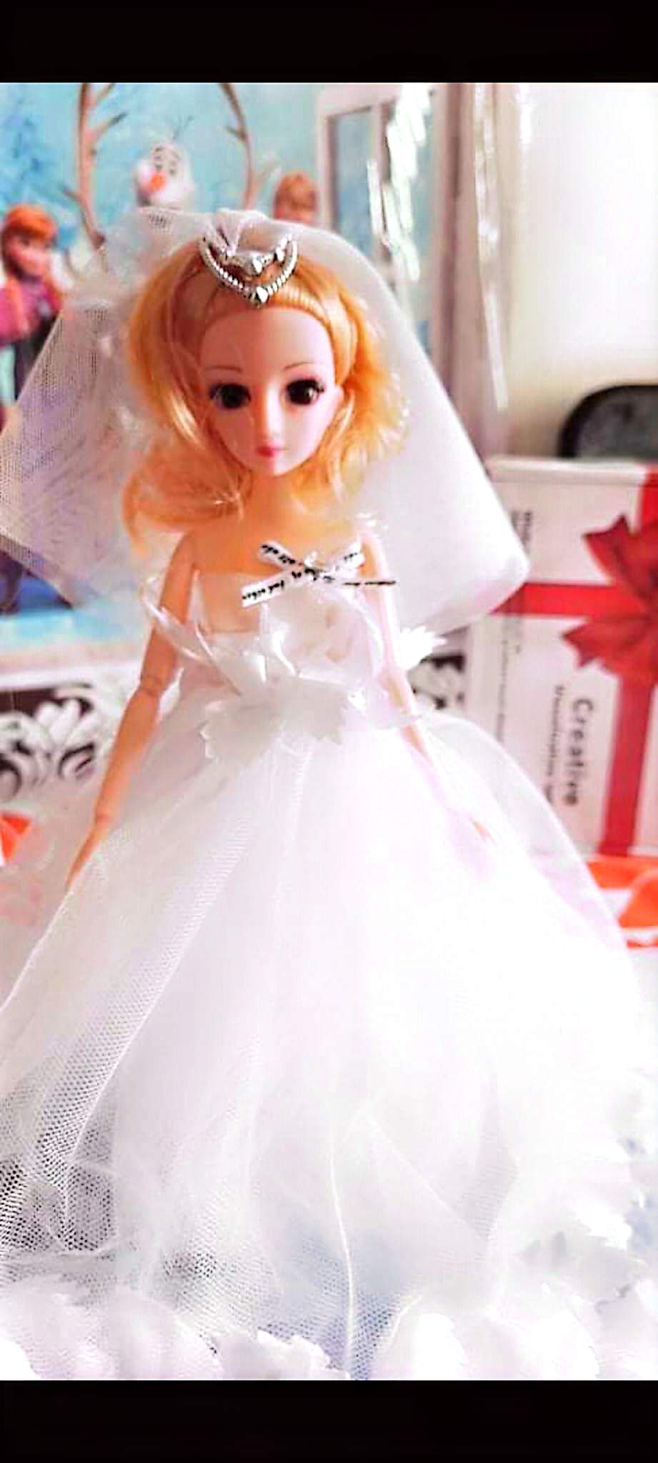 Poupée mariée 30–31 cm – Robe blanche de cérémonie – Figurine décorative Sweet Days