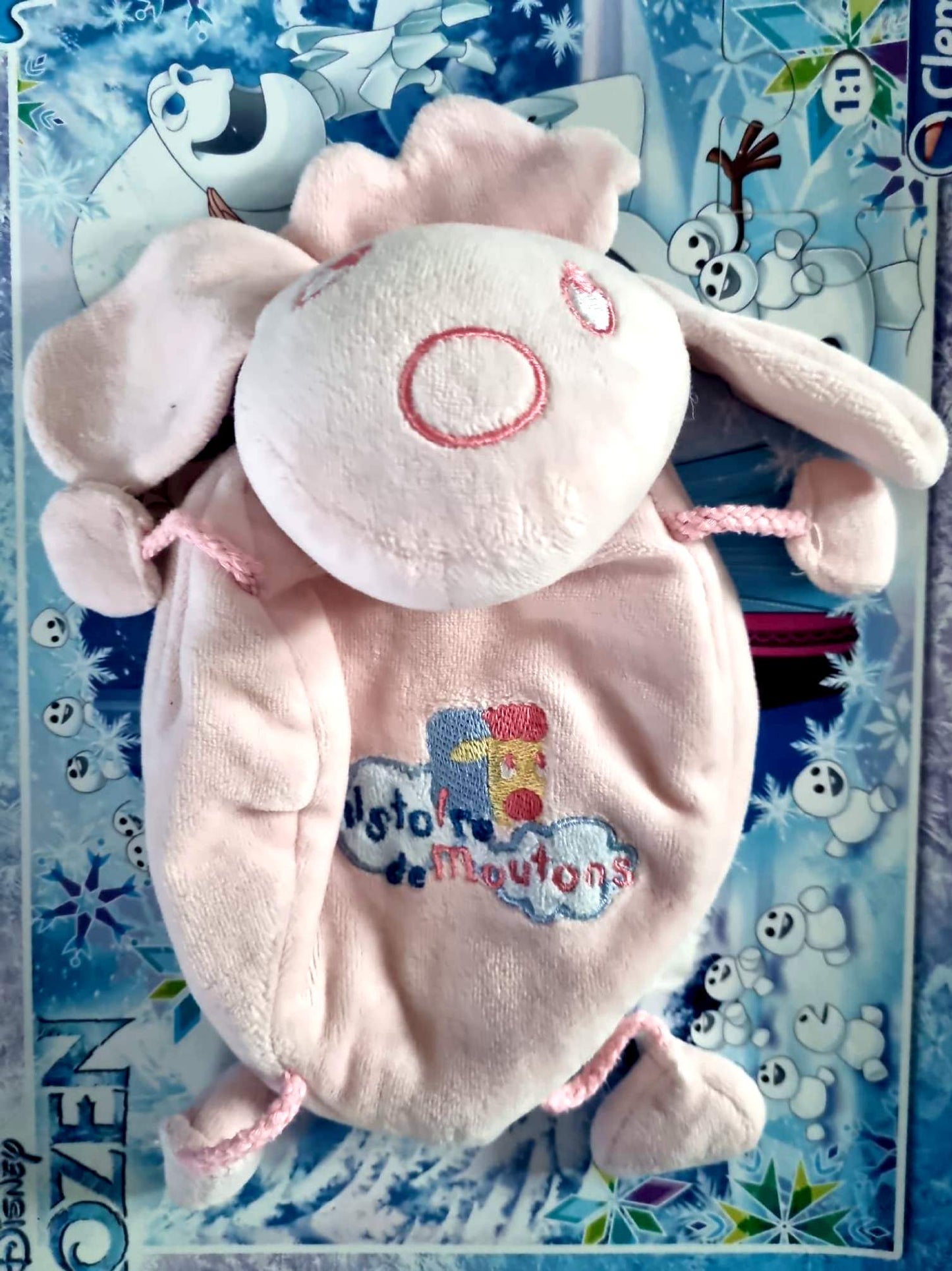 Doudou Bébé Rose – Docteur des Moutons – Peluche Douce