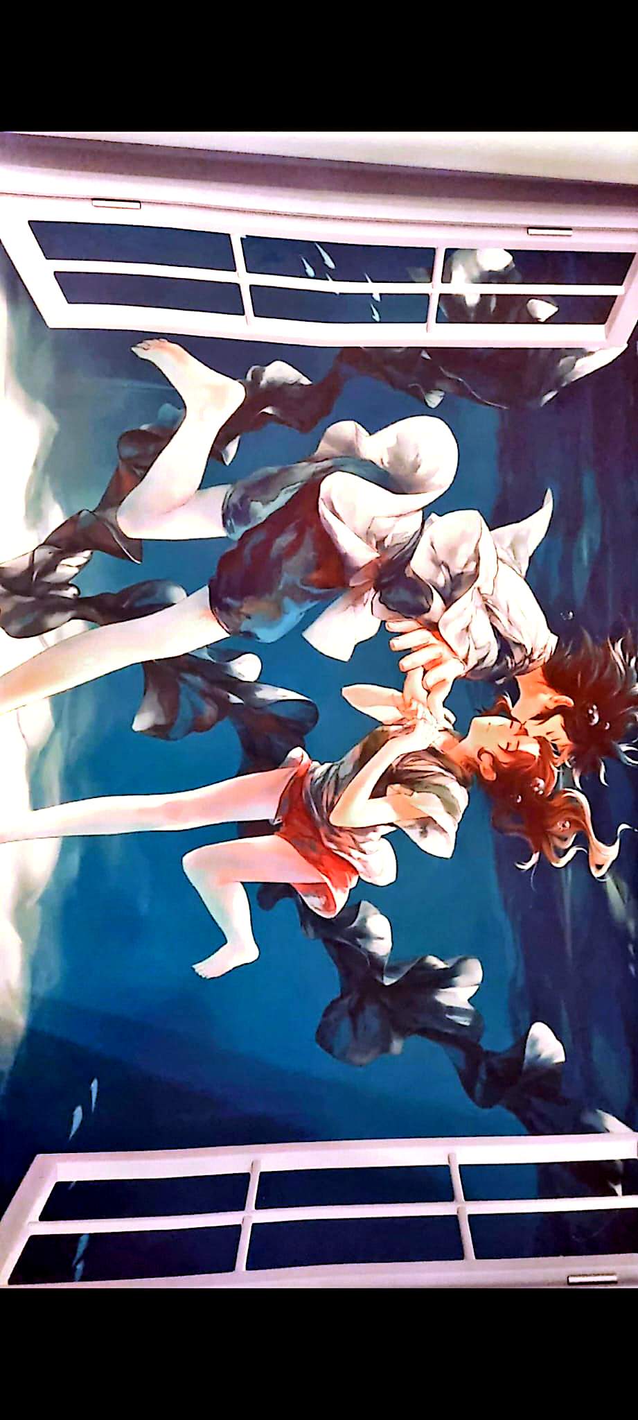 Sticker Mural Le Voyage de Chihiro – Chihiro & Haku Dragon – Manga Ghibli – 60 x 90 cm