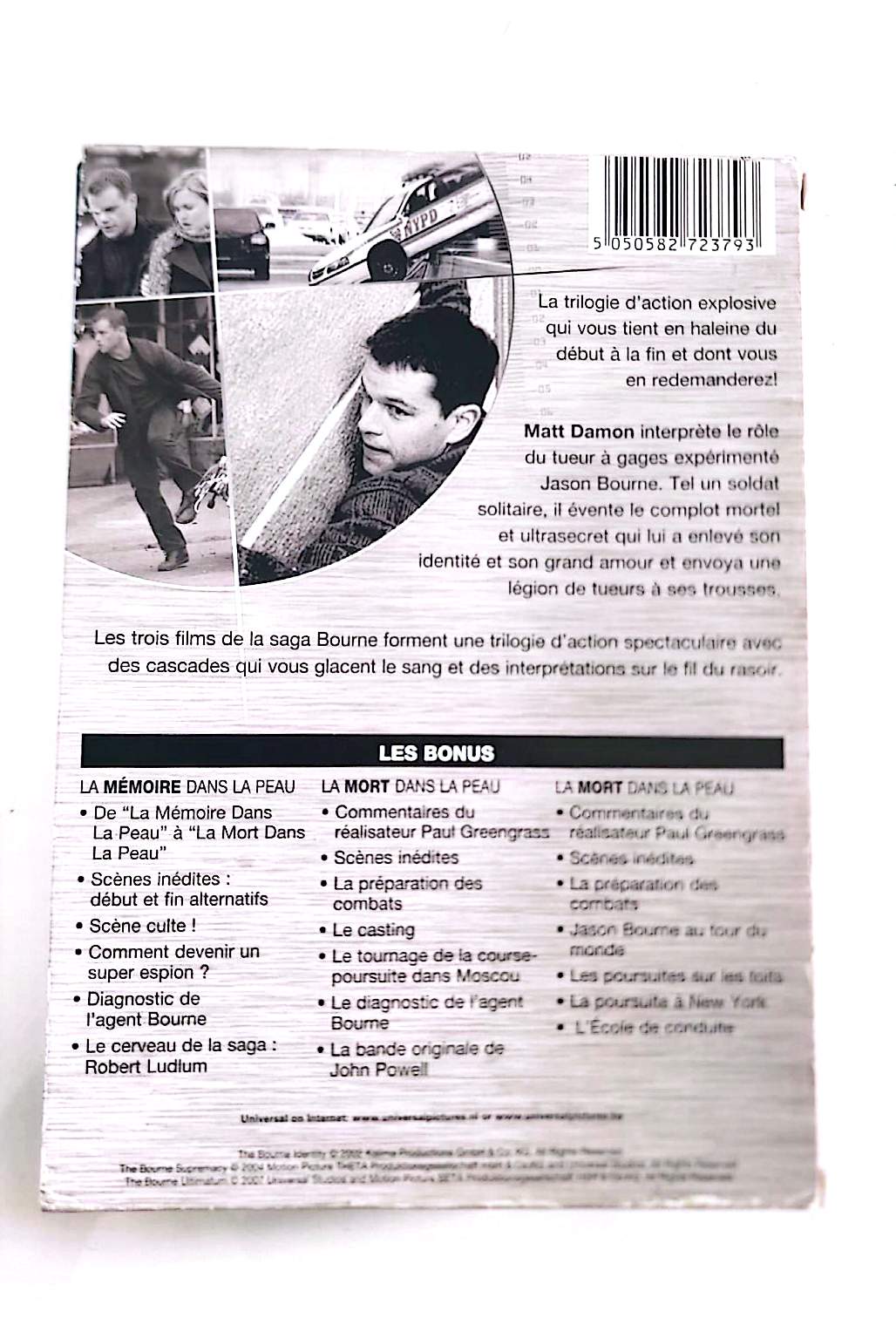 La Trilogie Bourne – Coffret 3 DVD | Matt Damon | Universal | Action Thriller | Occasion Bon État