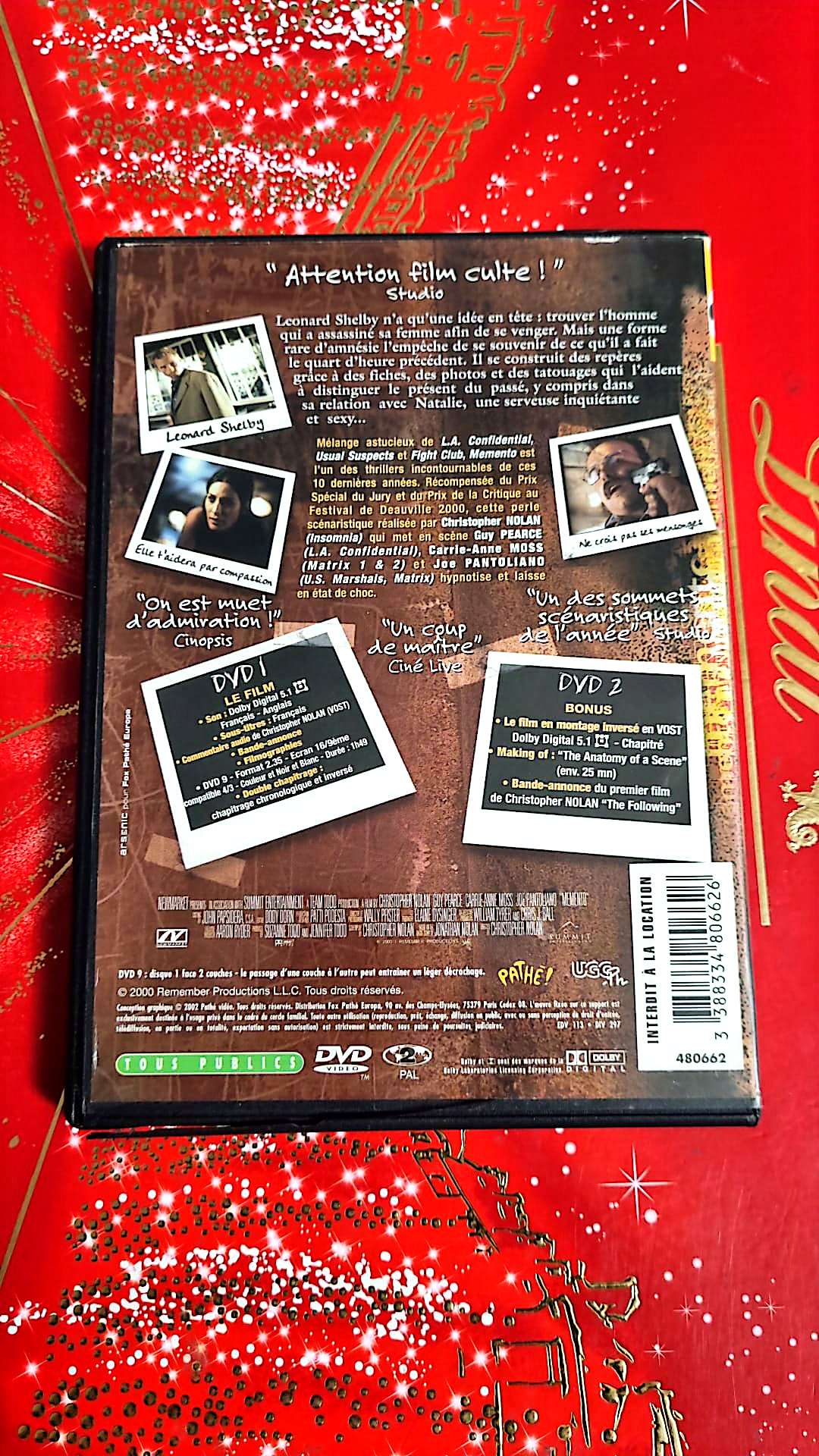 DVD : MEMENTO
