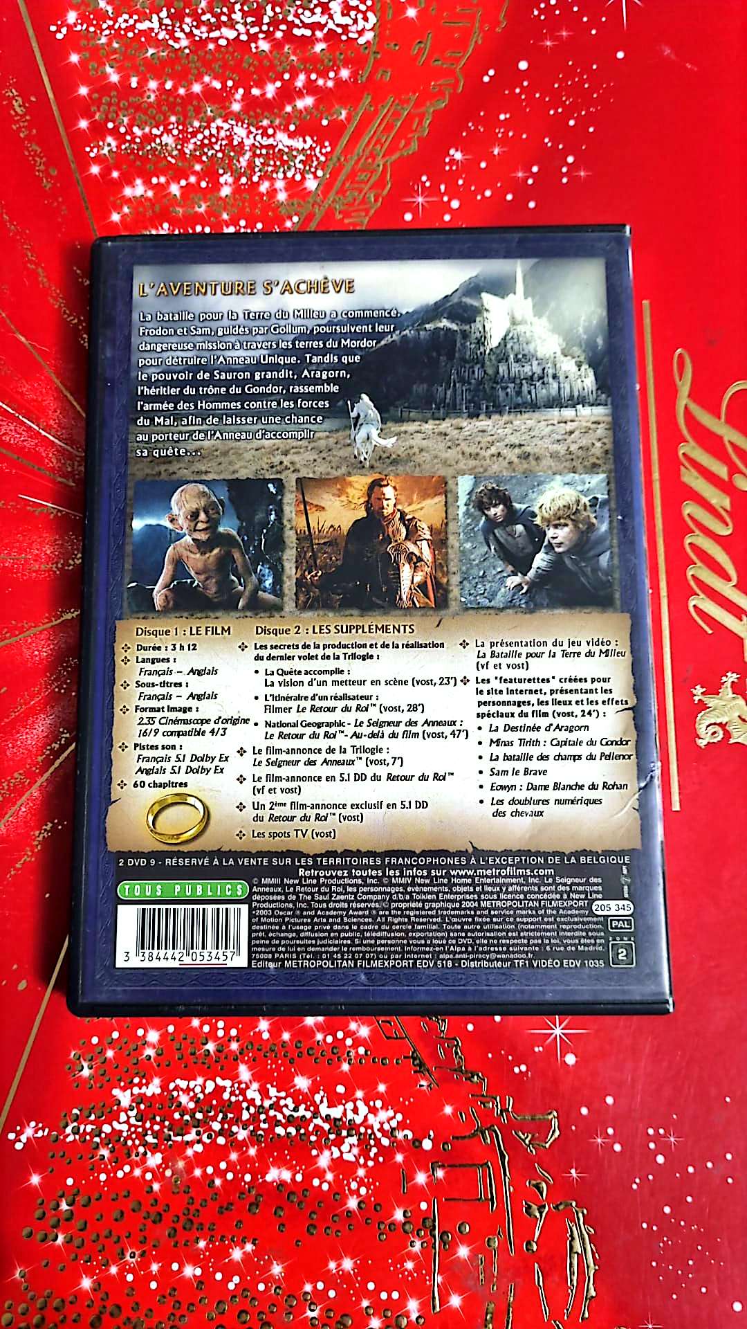 DVD : le seigneur des anneaux le retour du roi en