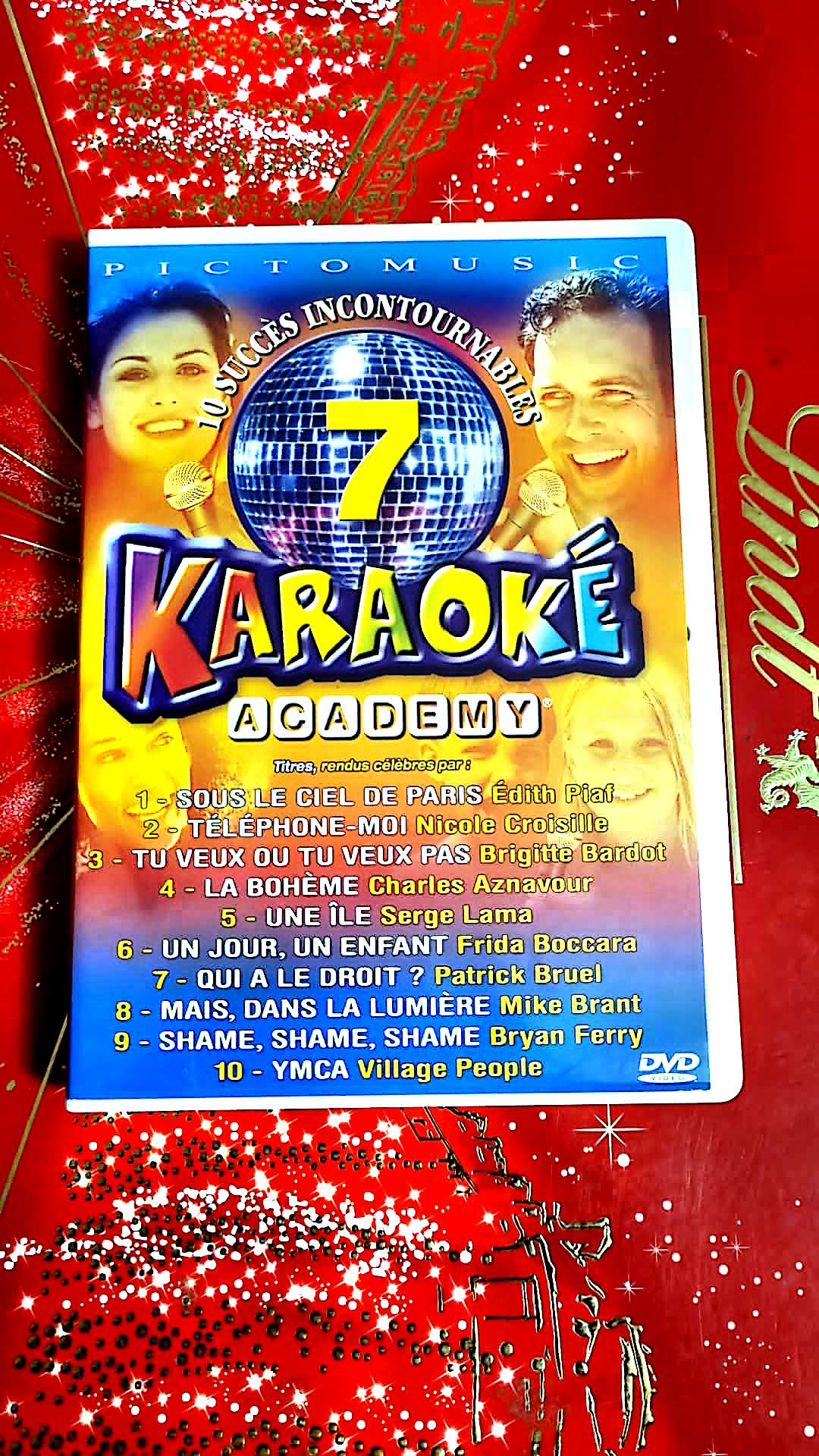 dvd 10 succes incontournables 7 karaoke academy