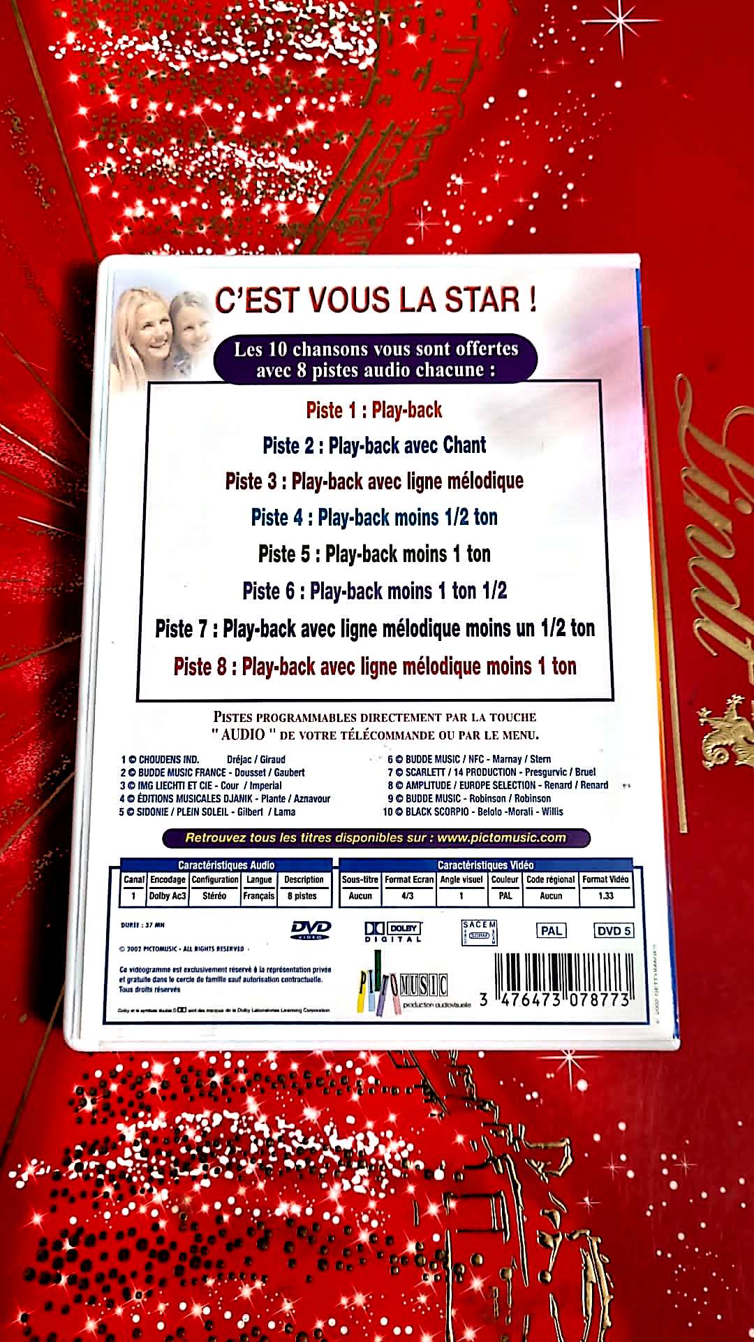 dvd 10 succes incontournables 7 karaoke academy