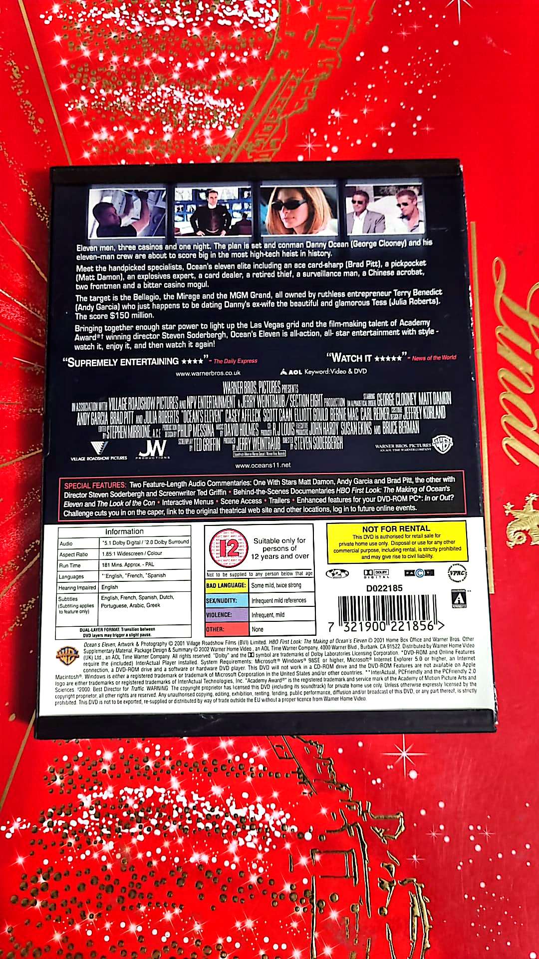 DVD : Ocean's Eleven DVD )