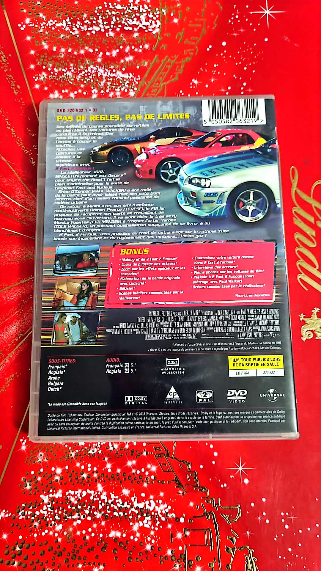 DVD : 2 fast 2 furious en