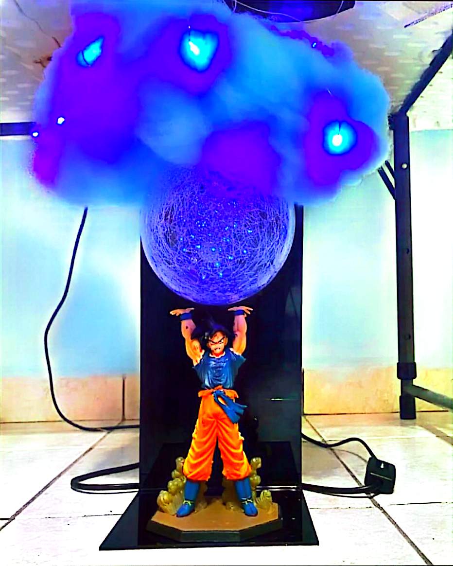Lampe Figurine Dragon Ball – Goku Genki Dama – Éclairage LED Décoratif – Figurine Lumineuse