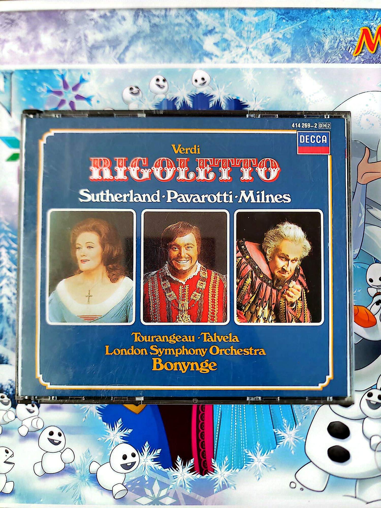Verdi Rigoletto CD Classique Opéra DECCA Pavarotti Sutherland – 1 Seul CD Présent / 1 CD Manquant