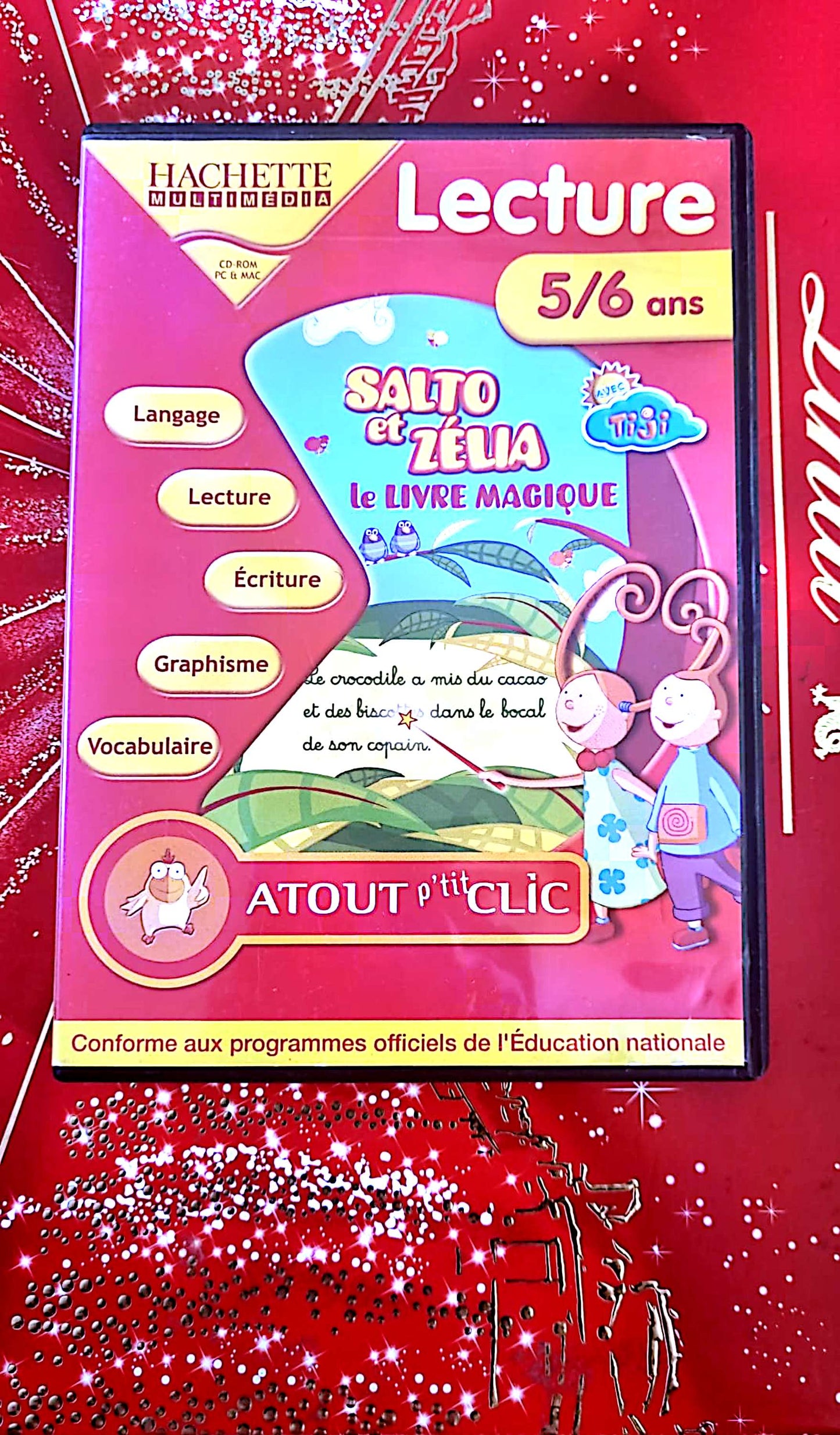 hachette multimedia lecture 5/6ans salto et zelia le livre magique atout ptit clic