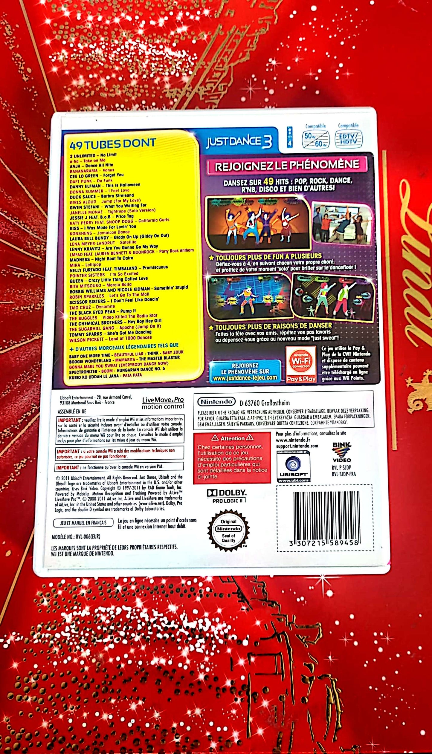 Jeu vidéo Wii : just dance 3