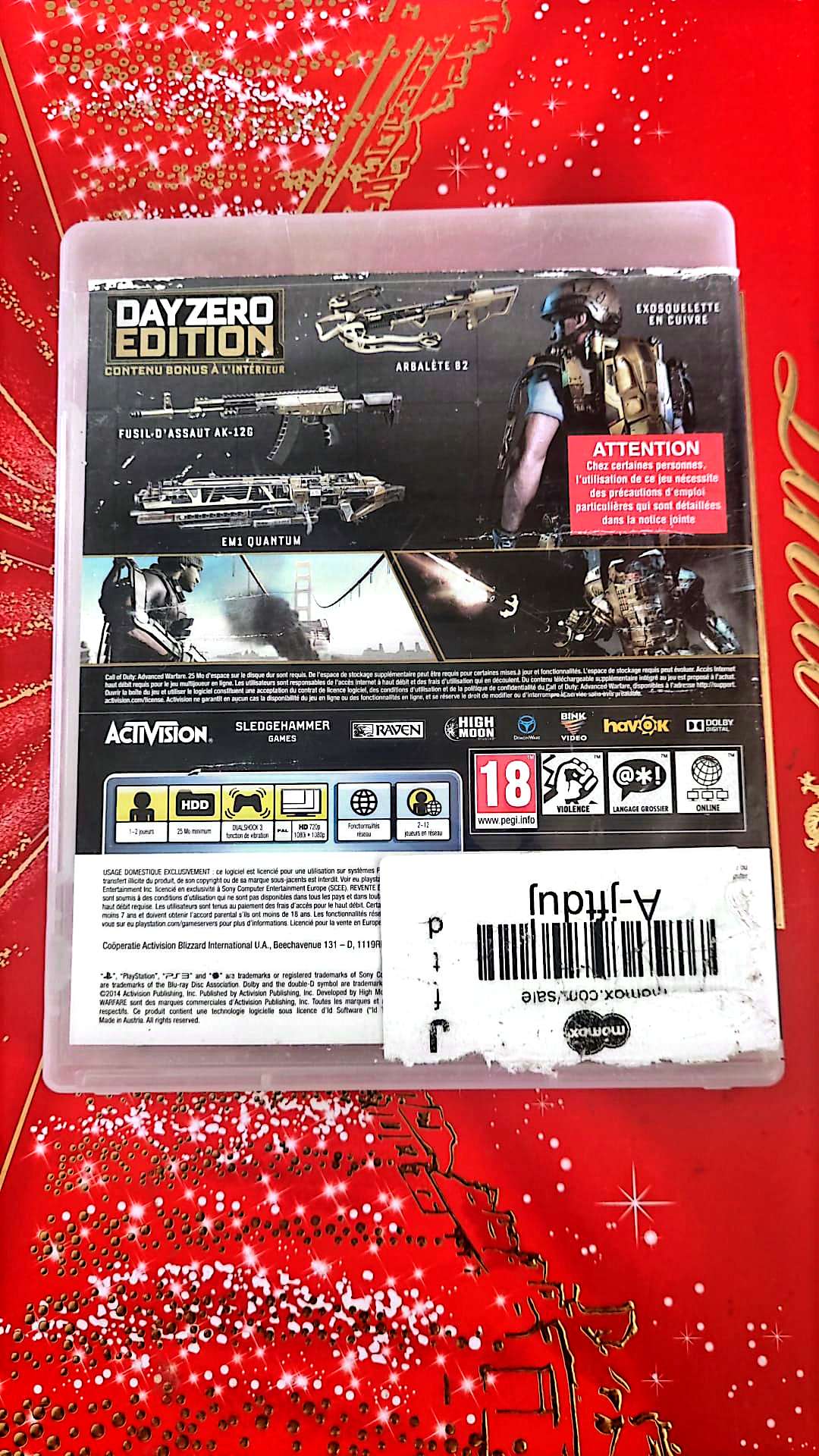 Jeu vidéo PS3 : call of duty advanced warfare ps3