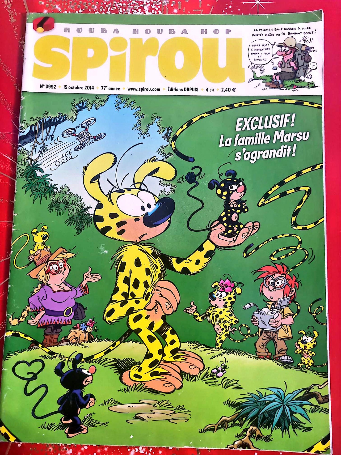 Magazine BD Spirou n°3992 – La famille Marsu s’agrandit – Éditions Dupuis – Octobre 2014