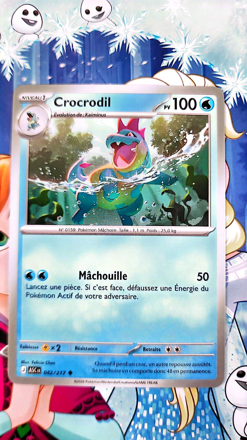 Carte Pokémon Crocrodil 042/217 – Carte Eau TCG Française