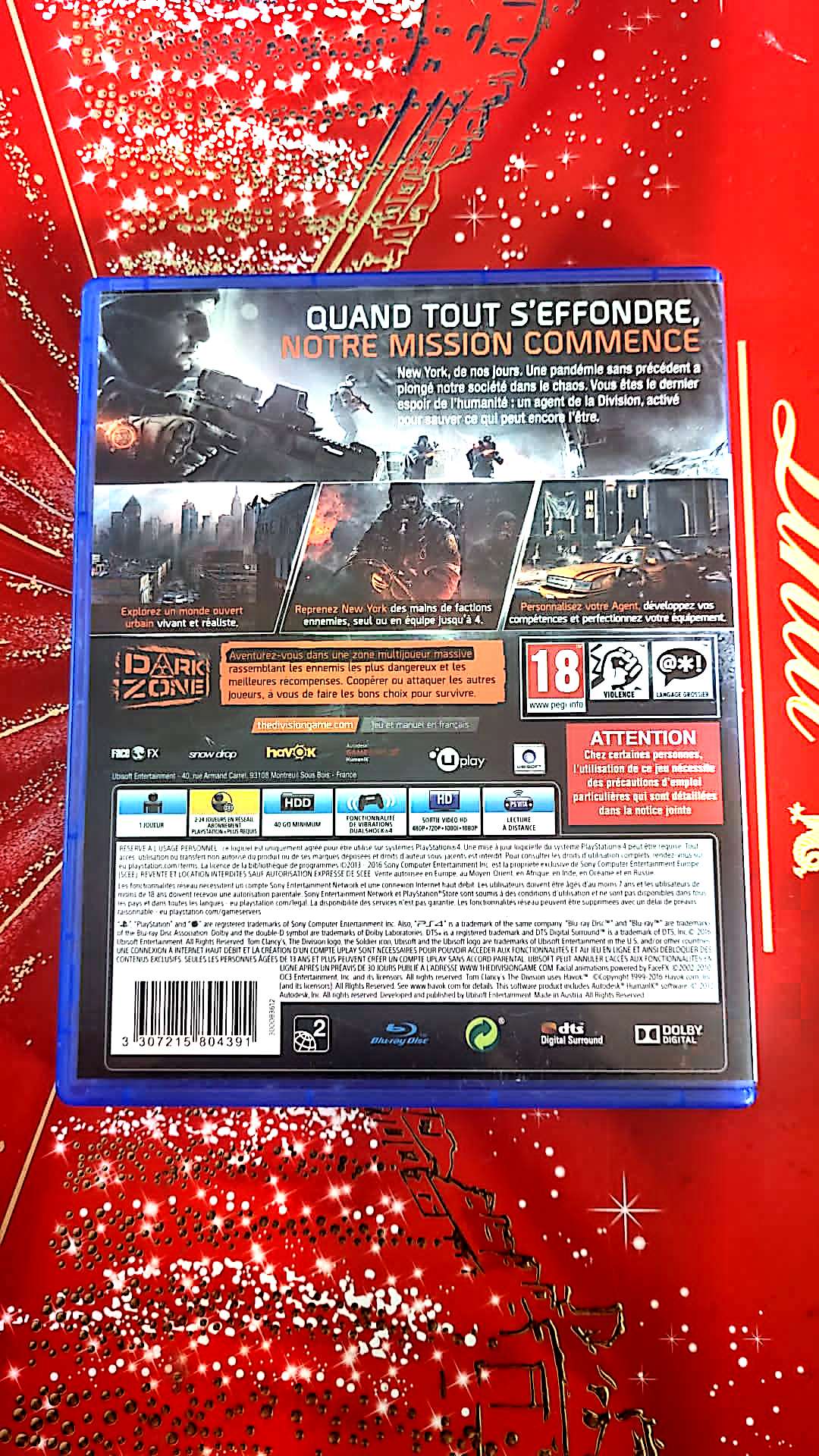 Jeu vidéo PS4 : ps4 tom clancy's the division