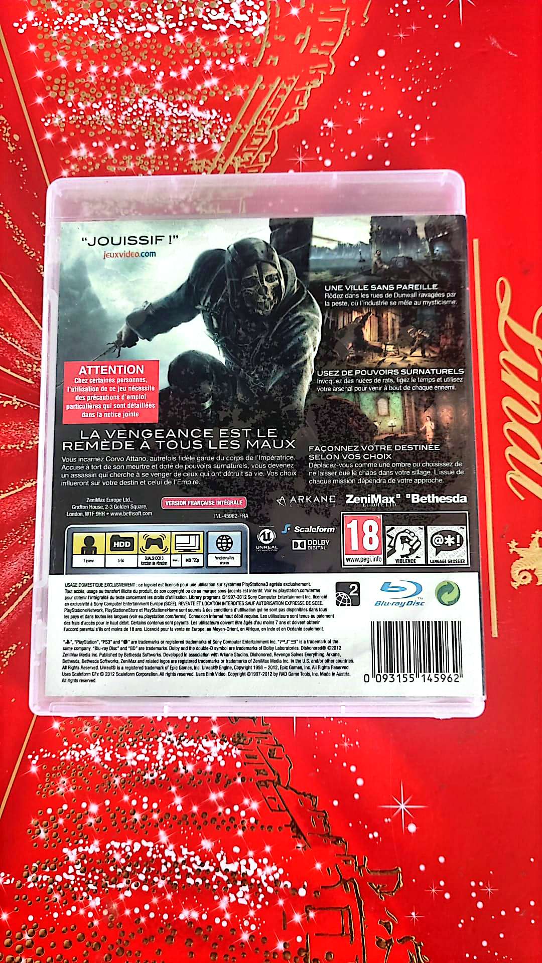 Jeu vidéo PS3 : dishonored ps3