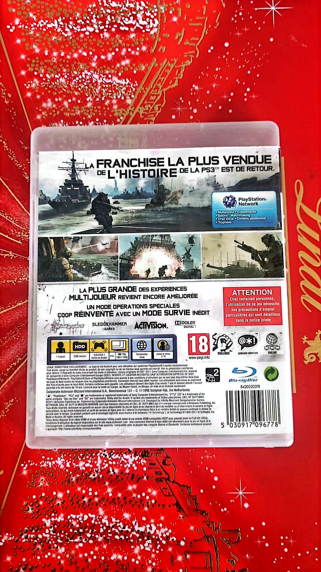 Jeu vidéo PS3 : call of duty mw3 ps3