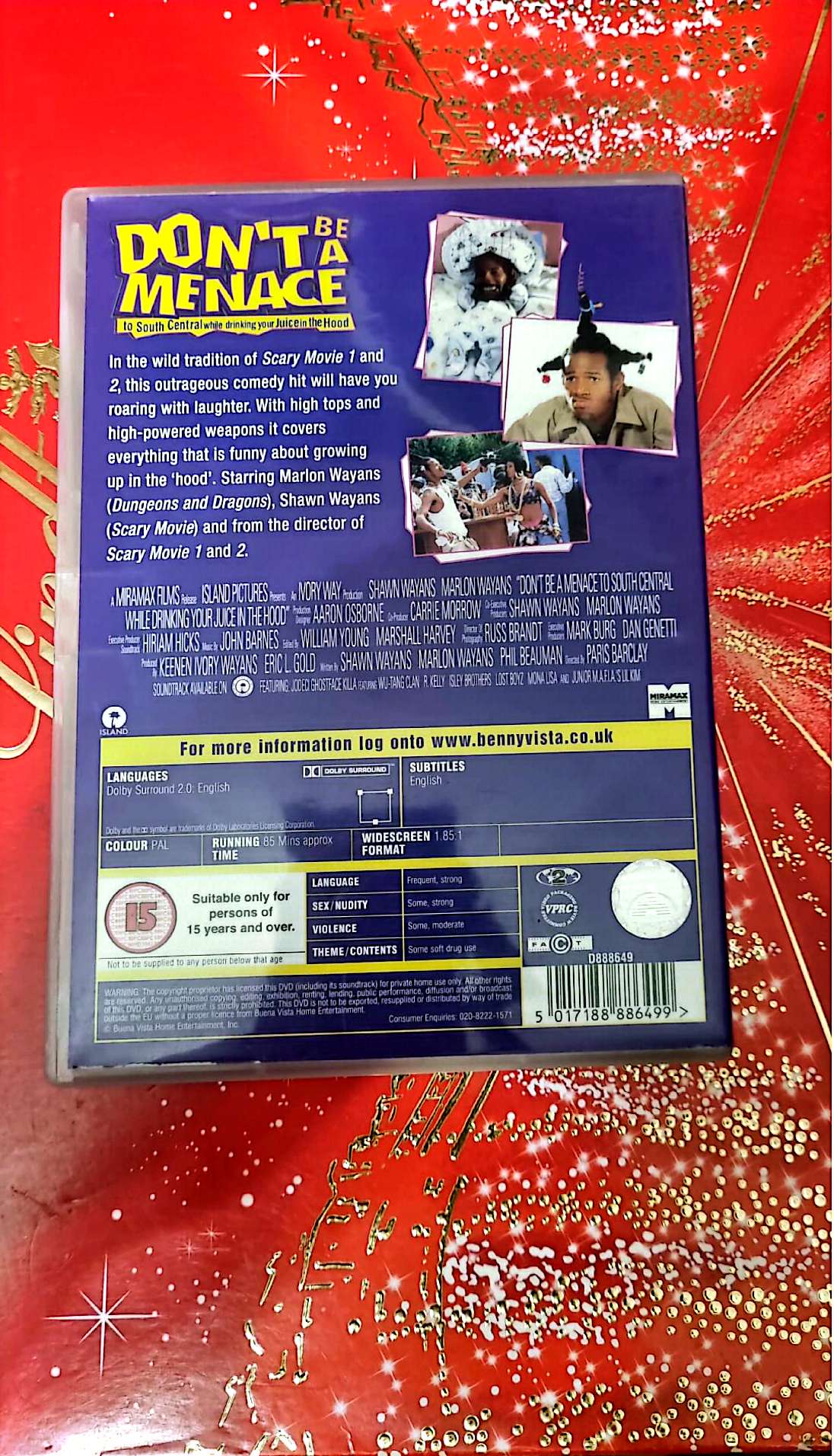 DVD : don't be a menace to south central while drinking your juice in the hood